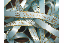 printed ribbons for baby shower