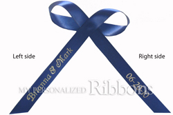 ribbon with names printed on them