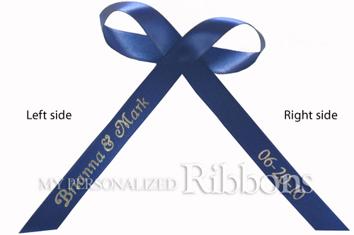 custom ribbons for wedding favors